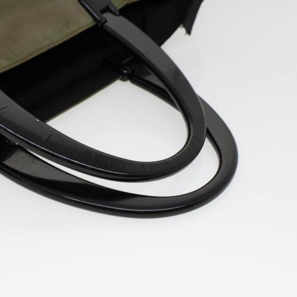 PRADA Hand Bag Nylon Khaki - Picture 7 of 9